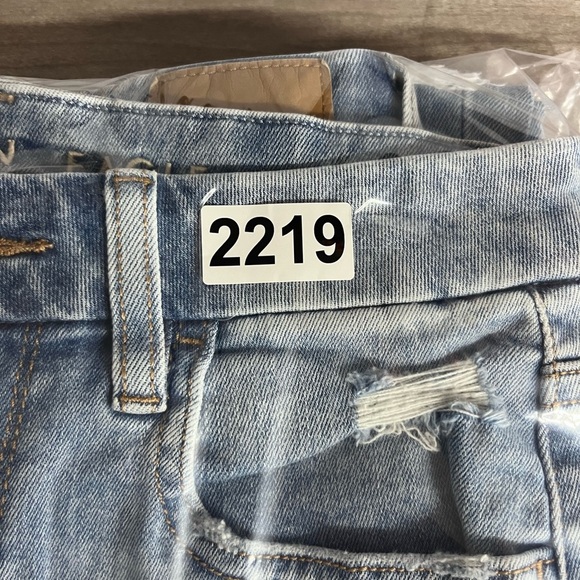 American Eagle Distressed Curvy Hi-Rise Jegging Jeans Womens 2 Blue Stretch 2219 - Picture 11 of 11